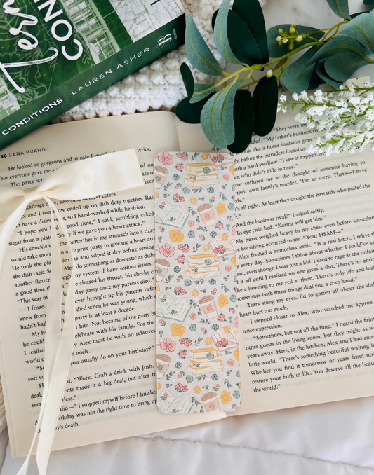 Books and Coffee Bookmark