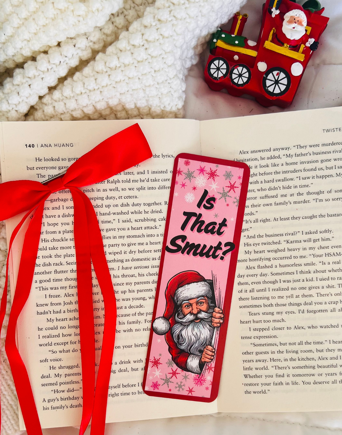 Christmas SMUT Bookmark